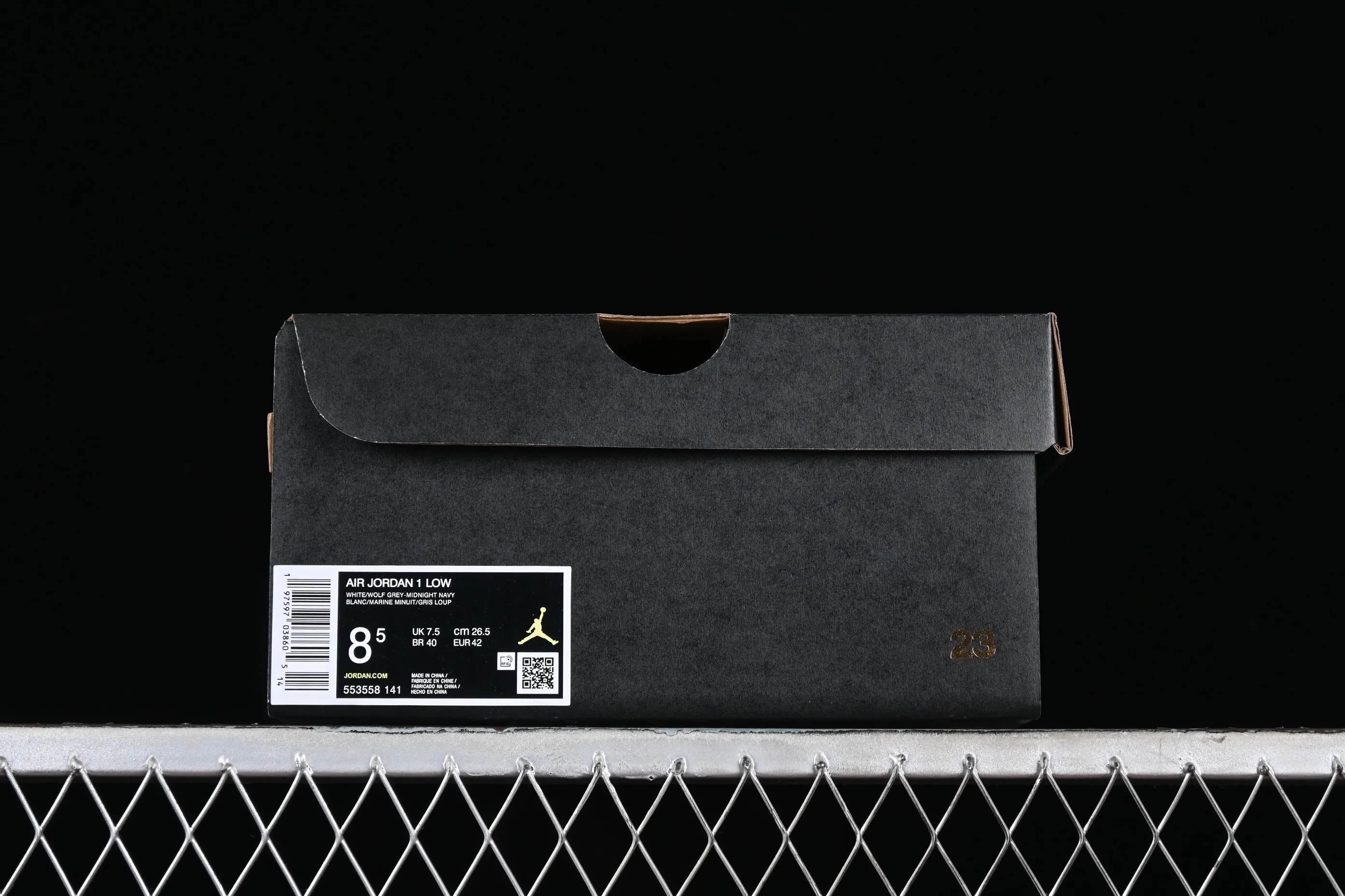 All categories Air Jordan Jordan series basketball shoes Air Jordan 1 Low G version pure original Air Jordan 1 Low AJ1 Joe 1 white blue gray low-top cultural basketball shoes 553558-141